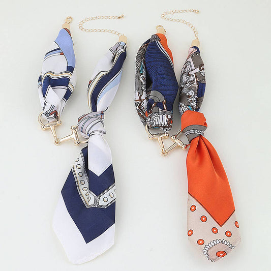 Scarf Wrap Toggle Necklace