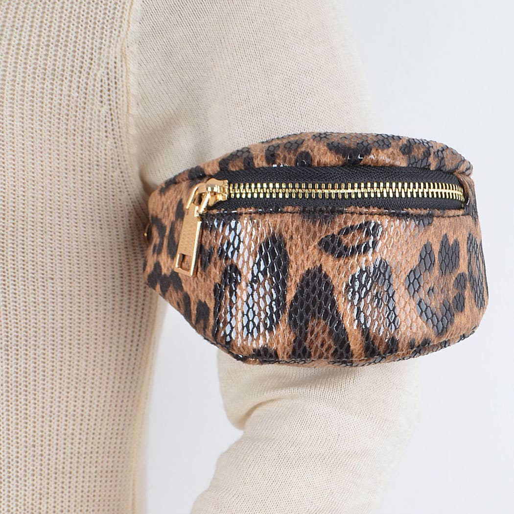 Leopard Mini Wrist Bag