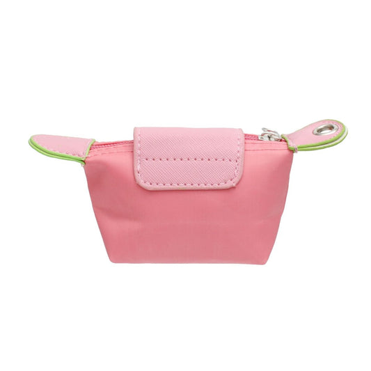AKA Sorority Pink Nylon Wristlet Strap Mini Pouch
