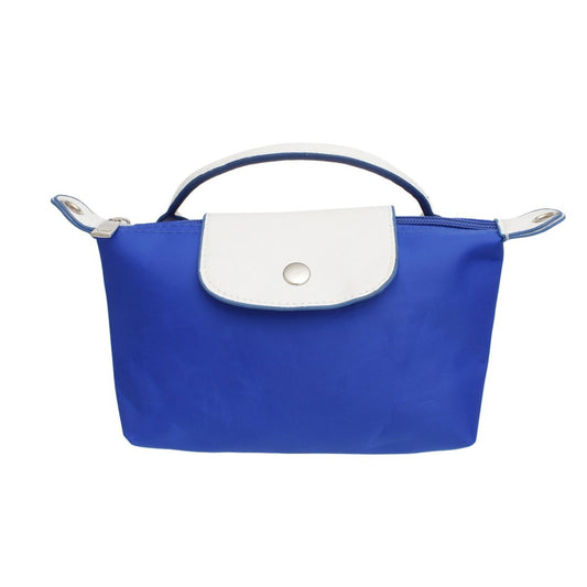 Blue Nylon Mini Pouch Handle Strap