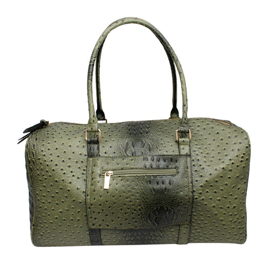 Duffel XL Olive Ostrich Overnight Weekender Bag