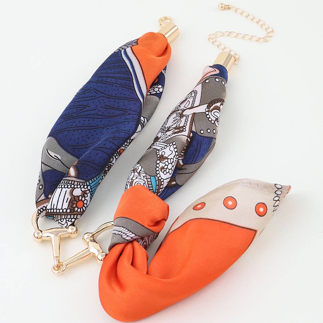 Scarf Wrap Toggle  Necklace