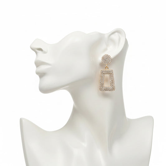 Glittered Beads Drop Earrings