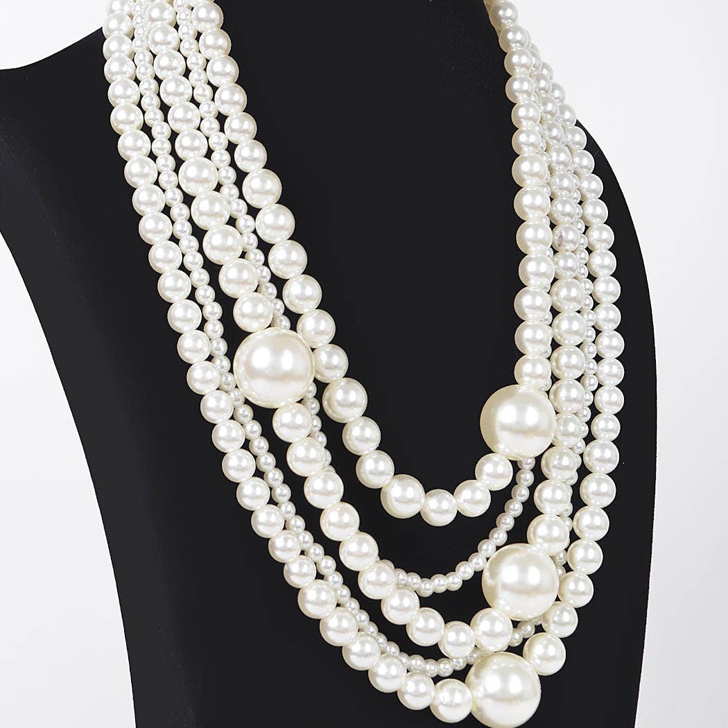 Multi Pearl Layered Necklace