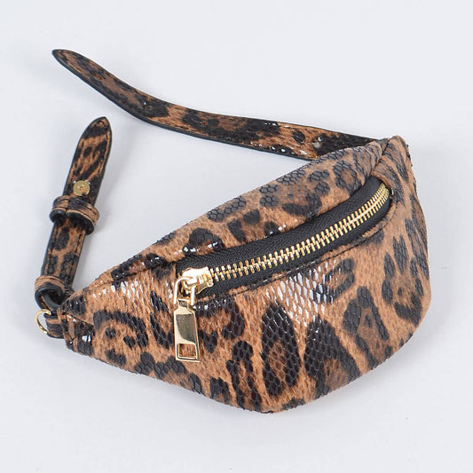 Leopard Mini Wrist Bag