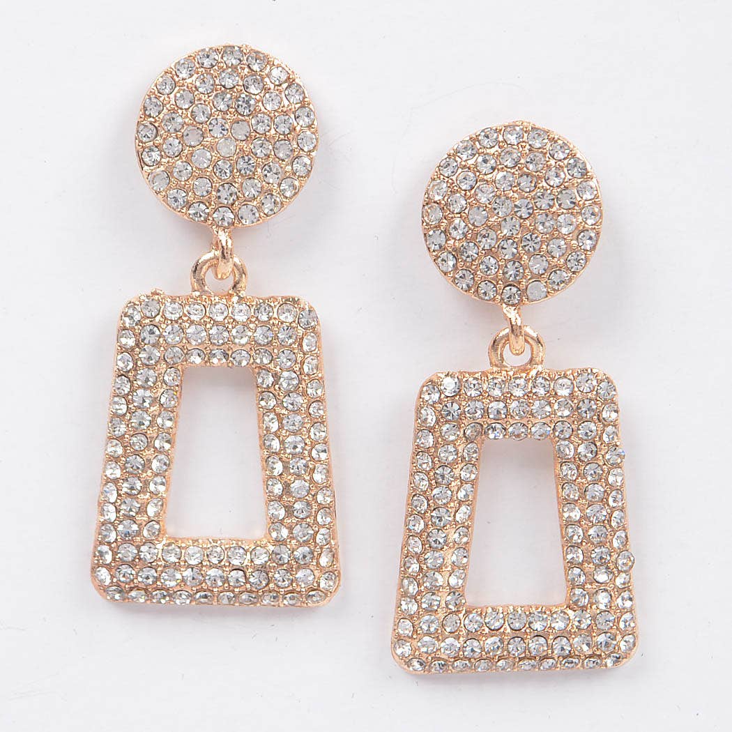Glittered Beads Drop Earrings