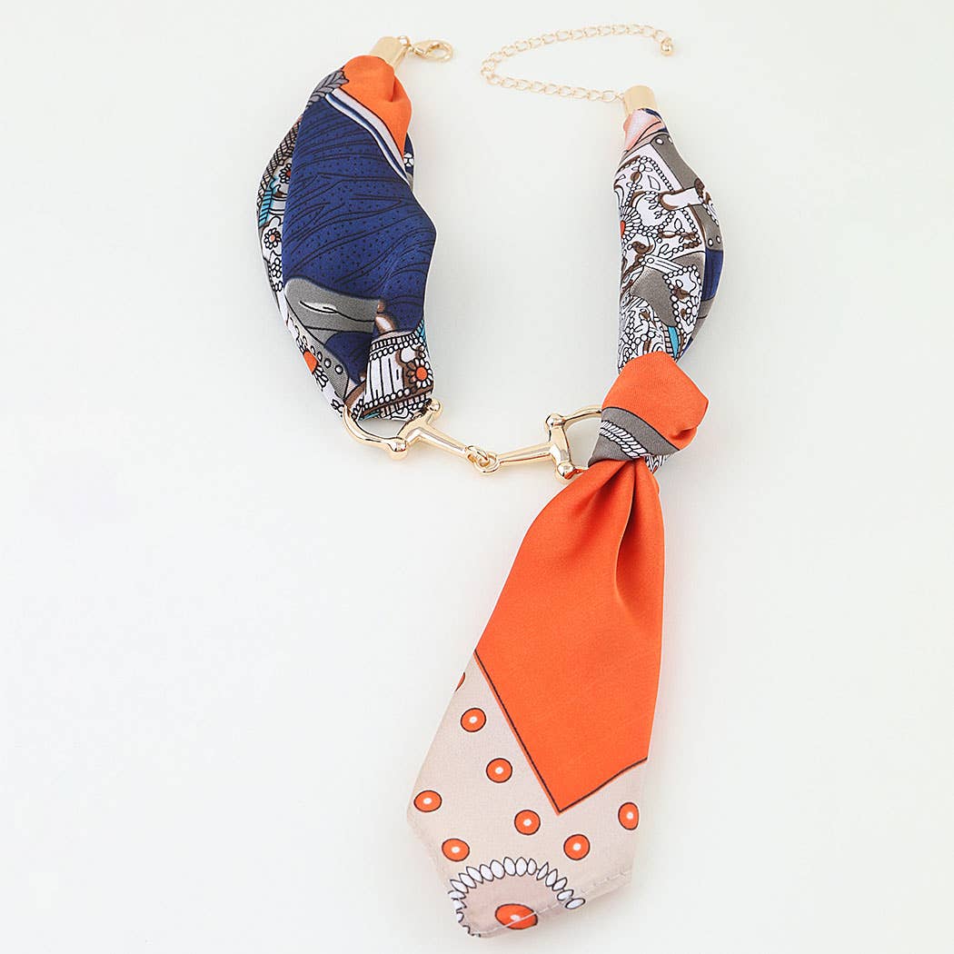 Scarf Wrap Toggle  Necklace