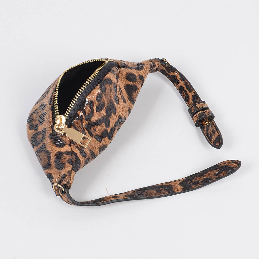 Leopard Mini Wrist Bag