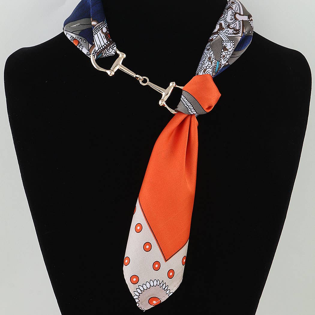 Scarf Wrap Toggle  Necklace