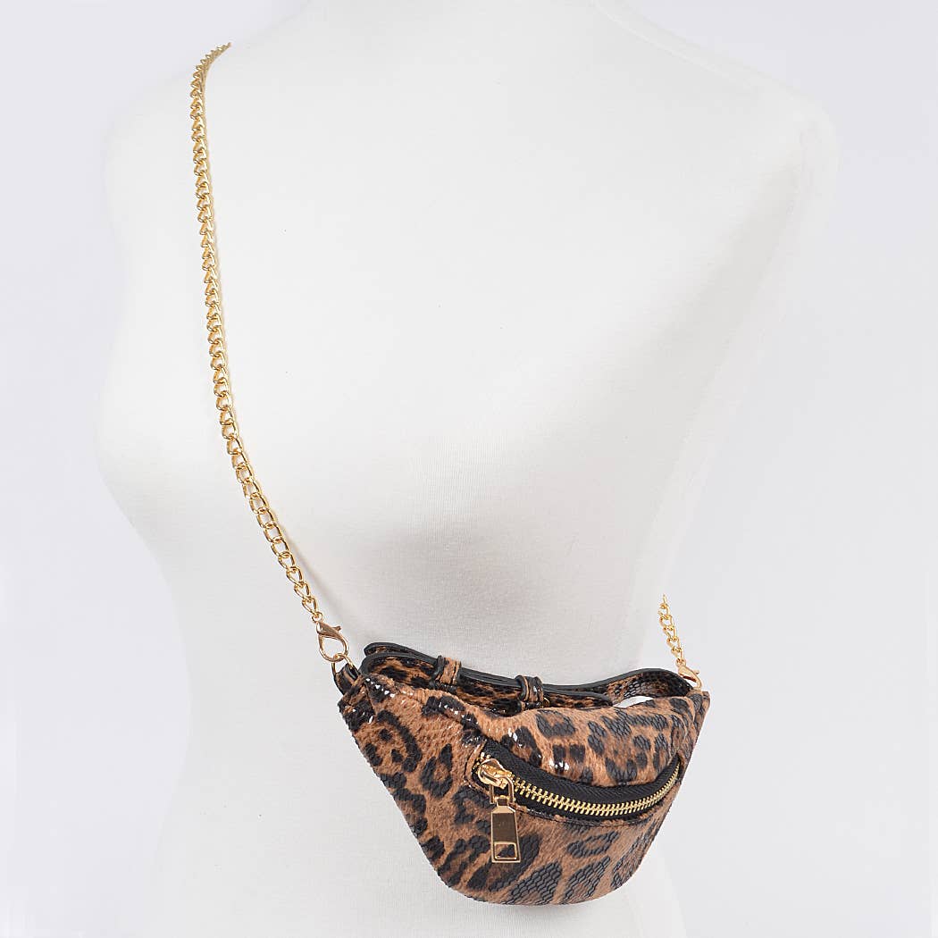 Leopard Mini Wrist Bag
