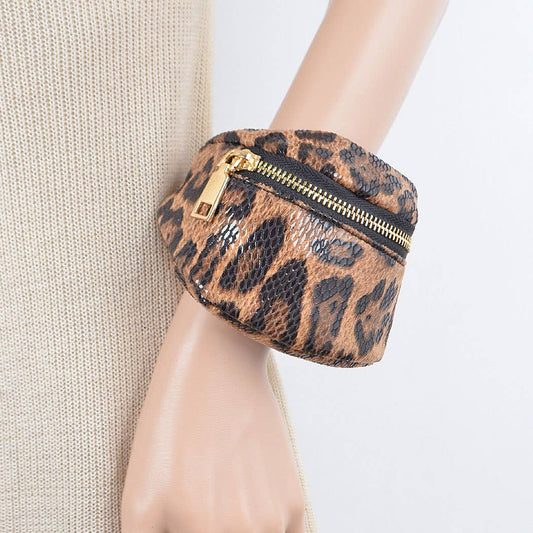 Leopard Mini Wrist Bag