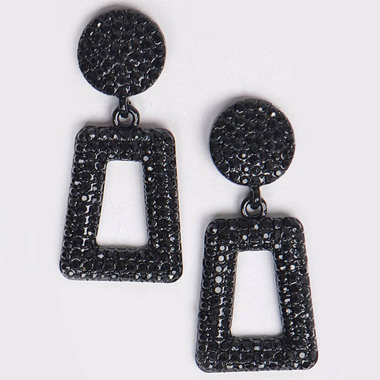 Glittered Beads Drop Earrings