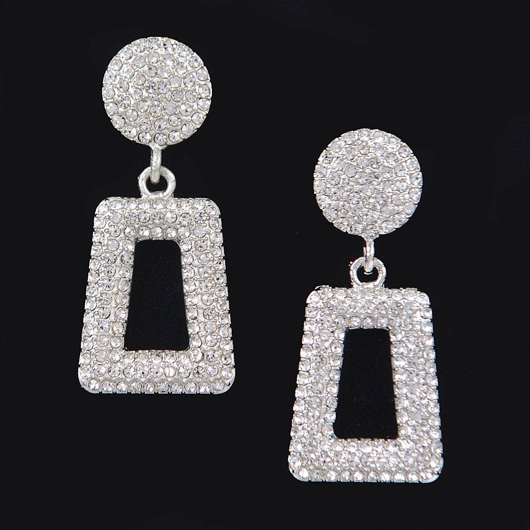 Glittered Beads Drop Earrings